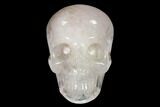 Realistic, Polished Brazilian Quartz Crystal Skull #151081-1